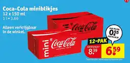 Kruidvat Coca-Cola miniblikjes aanbieding