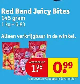 Kruidvat Red Band Juicy Bites aanbieding