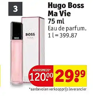 Kruidvat Hugo Boss Ma Vie aanbieding