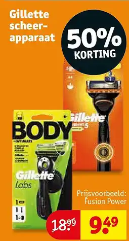 Kruidvat Gillette scheerapparaat aanbieding