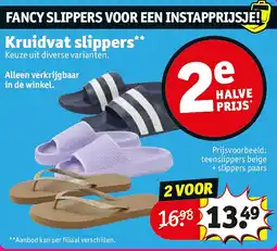 Kruidvat Kruidvat slippers aanbieding