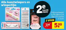 Kruidvat 2 x Kruidvat Cat Eye 3/4 Lashes 2 stuks aanbieding