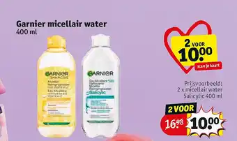 Kruidvat Garnier micellair water aanbieding