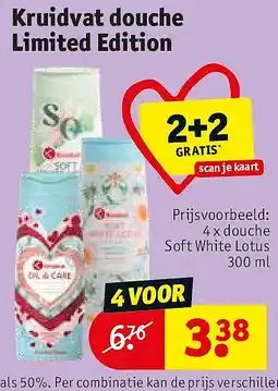 Kruidvat Kruidvat douche Limited Edition aanbieding