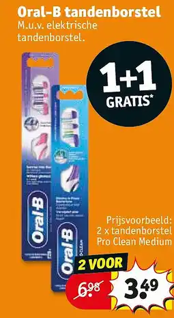 Kruidvat Oral-B tandenborstel aanbieding