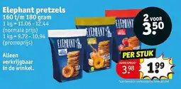 Kruidvat Elephant pretzels aanbieding