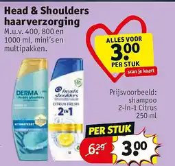 Kruidvat Head & Shoulders haarverzorging aanbieding