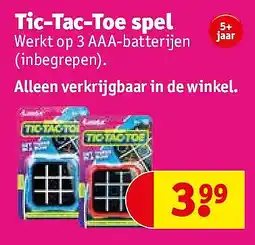 Kruidvat Tic-Tac-Toe spel aanbieding