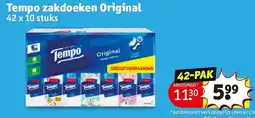 Kruidvat Tempo zakdoeken Original aanbieding