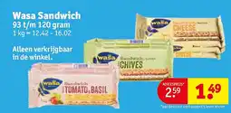Kruidvat Wasa Sandwich aanbieding