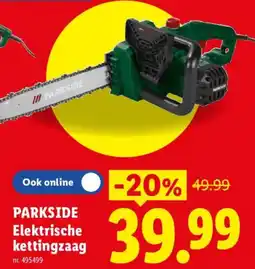 Lidl Parkside elektrische kettingzaag aanbieding