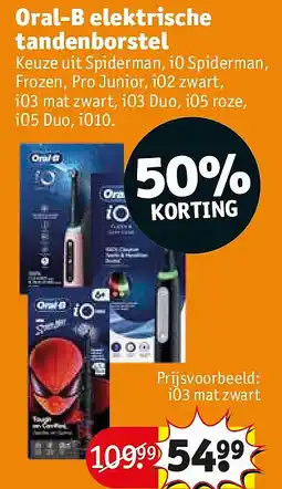 Kruidvat Oral-B elektrische tandenborstel aanbieding