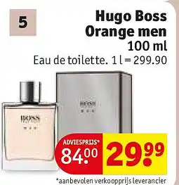 Kruidvat Hugo Boss Orange men aanbieding