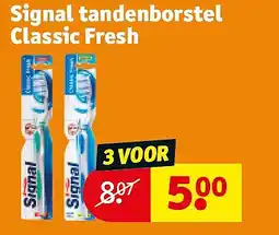 Kruidvat Signal tandenborstel Classic Fresh aanbieding