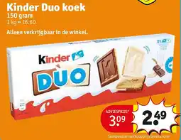 Kruidvat Kinder Duo koek aanbieding