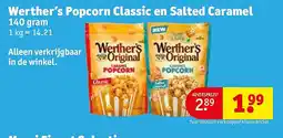 Kruidvat Werther’s Popcorn Classic en Salted Caramel aanbieding