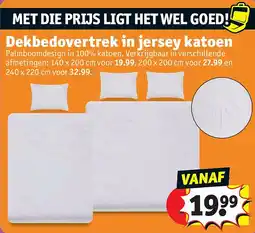 Kruidvat Dekbedovertrek in jersey katoen aanbieding
