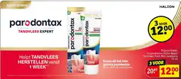 Kruidvat 3 x parodontax Active Repair Tandvlees Fresh Mint tandpasta aanbieding