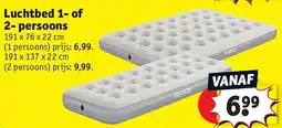 Kruidvat Luchtbed 1- of 2- persoons aanbieding