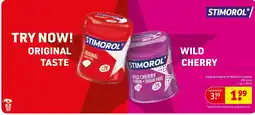 Kruidvat Stimorol Original en Wild Cherry bottle aanbieding