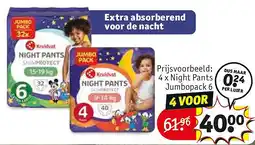Kruidvat 4 x Night Pants Jumbopack 6 aanbieding