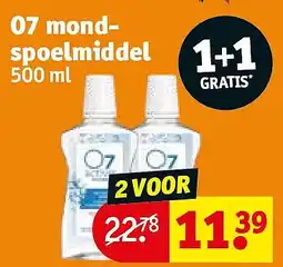 Kruidvat O7 mond- spoelmiddel aanbieding