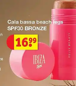 Kruidvat Cala bassa beach legs SPF30 BRONZE aanbieding