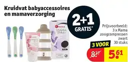 Kruidvat 3 x Mama zoogcompressen zwart 30 stuks aanbieding