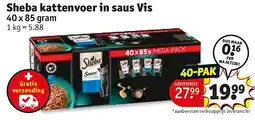 Kruidvat Sheba kattenvoer in saus Vis aanbieding