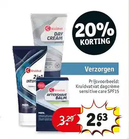Kruidvat Kruidvatvat dagcrème sensitive care SPF15 aanbieding