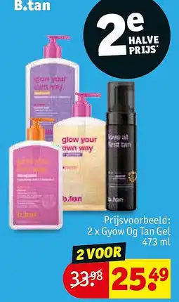 Kruidvat 2 x Gyow Og Tan Gel aanbieding