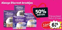 Kruidvat Always Discreet broekjes aanbieding