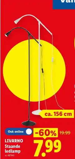 Lidl Livarno staande ledlamp aanbieding