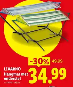 Lidl Livarno hangmat met onderstel aanbieding