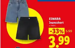 Lidl Esmara jeansshort aanbieding