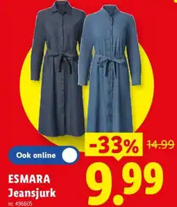 Lidl Esmara jeansjurk aanbieding