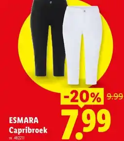 Lidl Esmara capribroek aanbieding