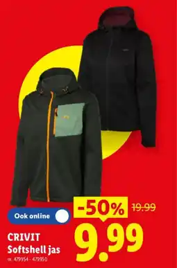 Lidl Crivit softshell jas aanbieding