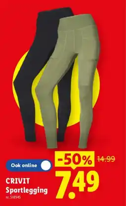 Lidl Crivit sportlegging aanbieding