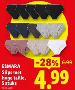 Lidl Esmara slips met hoge taille aanbieding