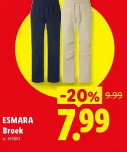 Lidl Esmara broek aanbieding