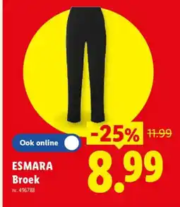 Lidl Esmara broek aanbieding