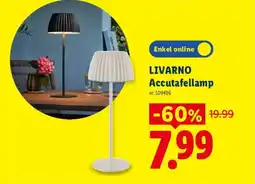 Lidl Livarno accutafellamp aanbieding