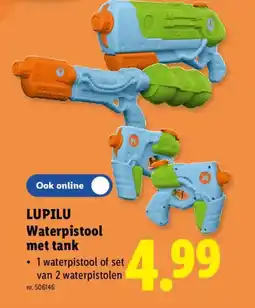 Lidl Luiplu waterpistool met tank aanbieding