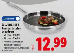 Lidl Silvercrest roestvrijstalen braadpan aanbieding
