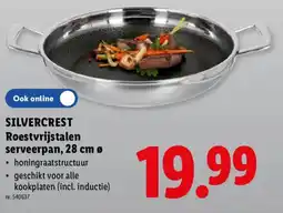 Lidl Silvercrest roestvrijstalen serveerpan aanbieding