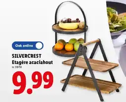 Lidl Silvercrest etagère acaciahout aanbieding