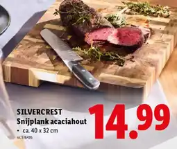 Lidl Silvercrest snijplank acaciahout aanbieding
