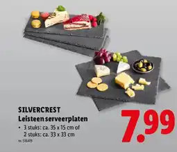 Lidl Silvercrest leisteen serveerplaten aanbieding