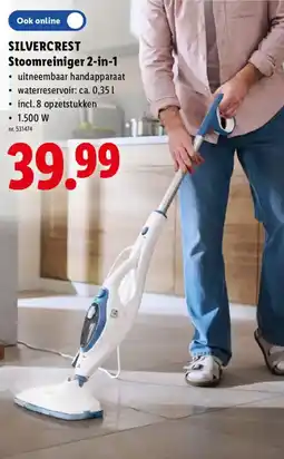 Lidl Silvercrest stoomreiniger 2-in-1 aanbieding